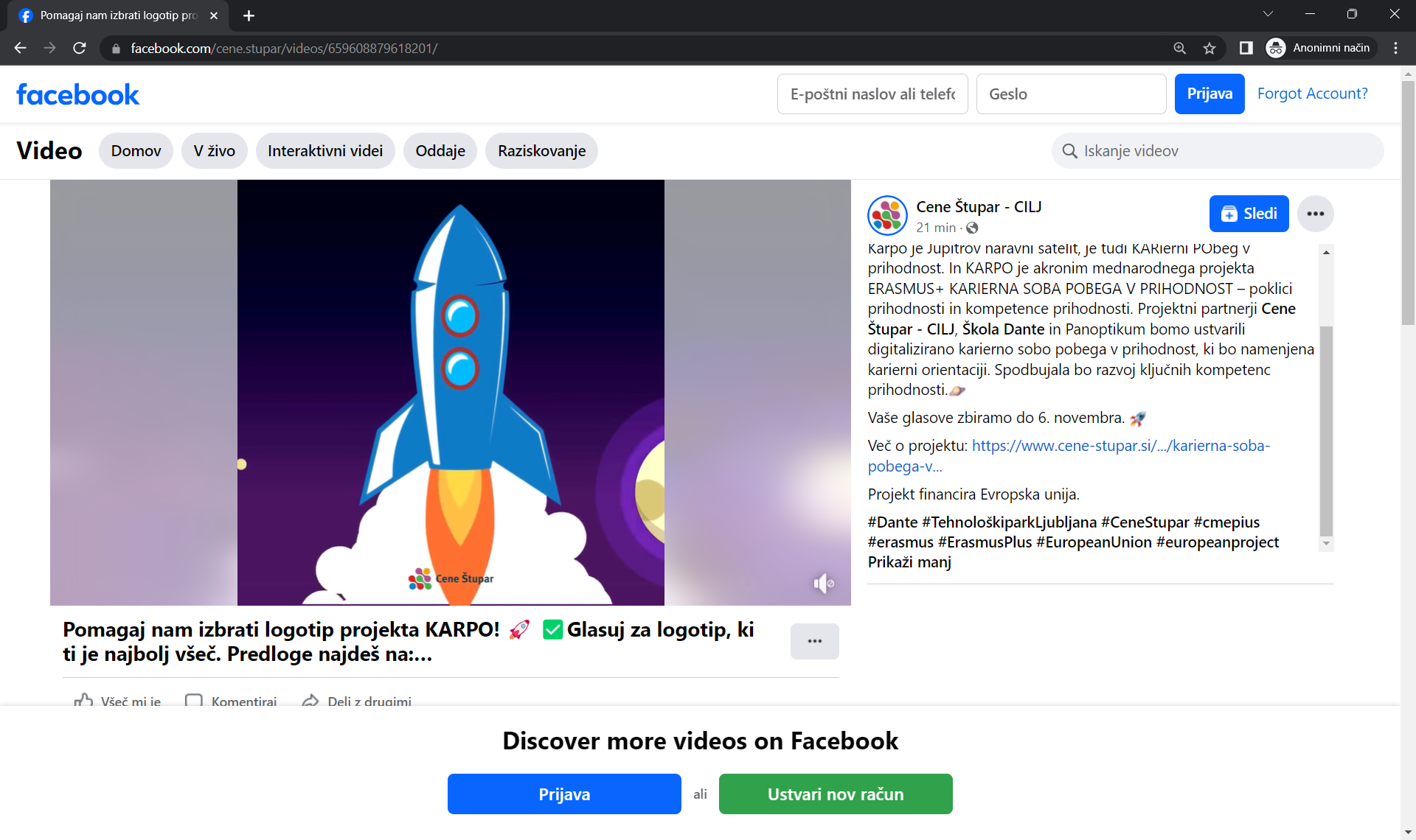 Facebook Cene Štupar 27. 10. 2023 2